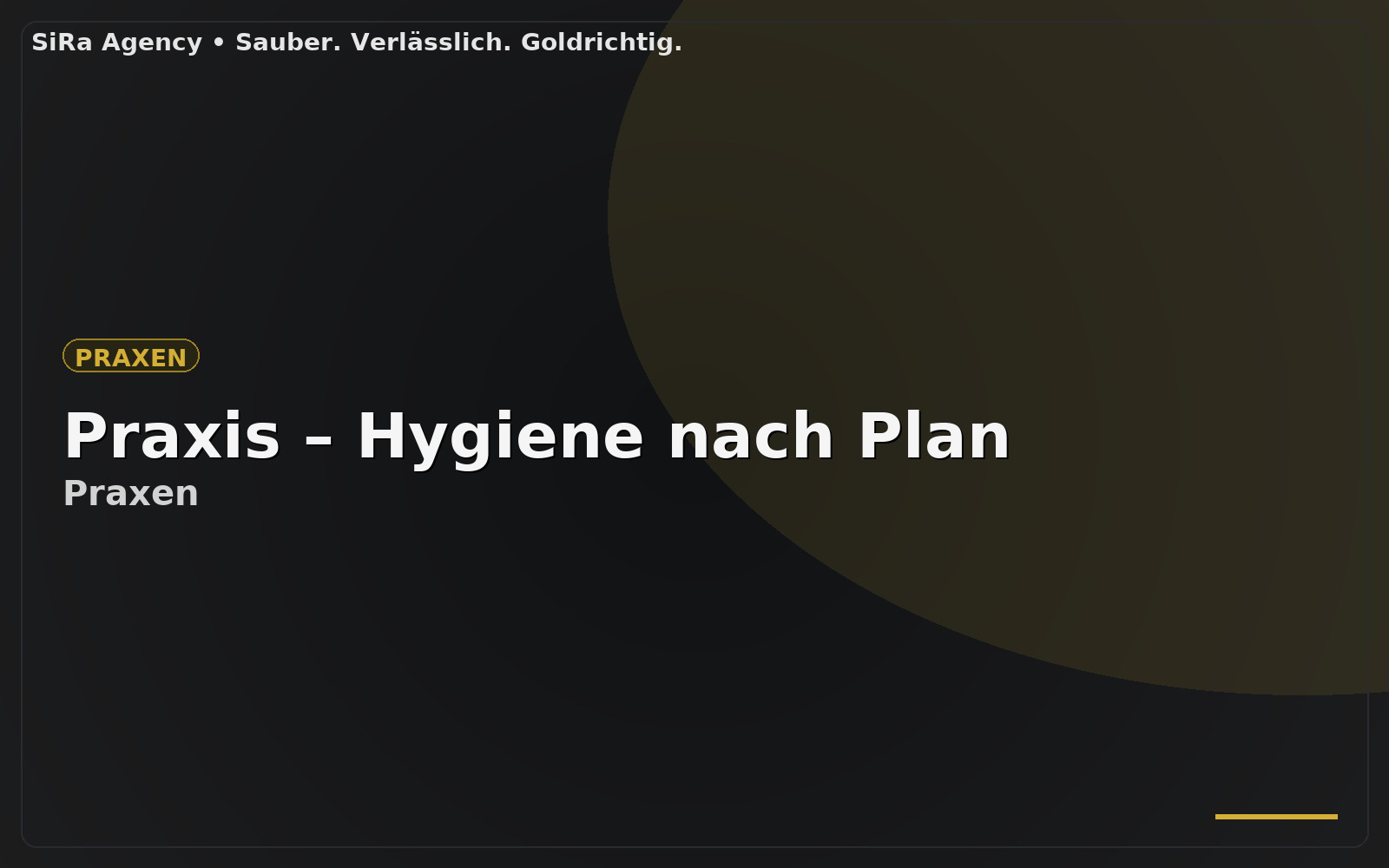 Praxis – Hygiene nach Plan